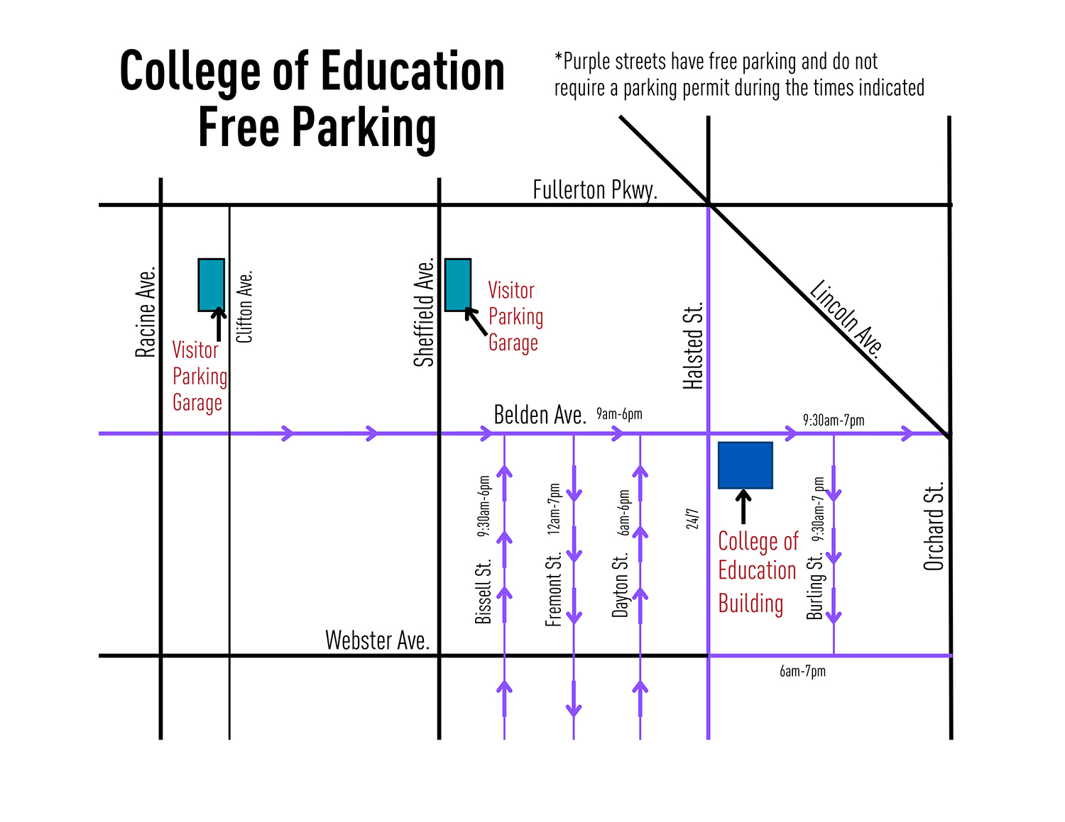 Parking at DePaul COE