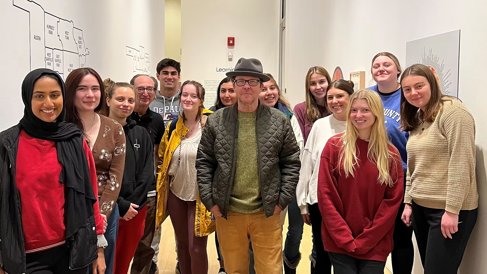 Jim Duignan stands amongst his Stockyard Institute students.